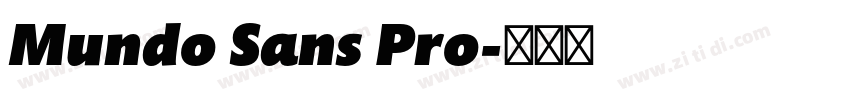 Mundo Sans Pro字体转换